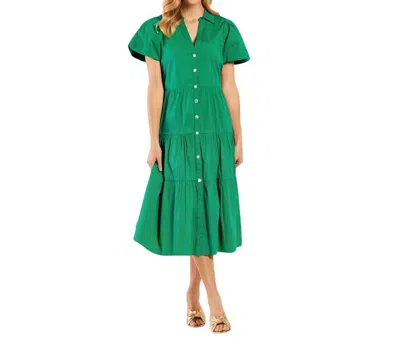 Jude Connally Betsy Dress In Jade In Green