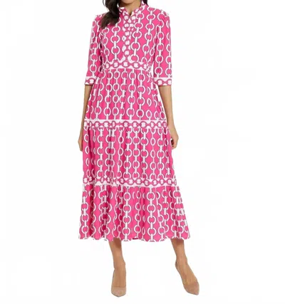 Jude Connally Candy Dress In Grand Chains Watermelon In Pink