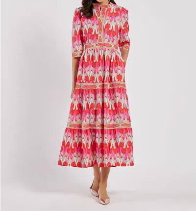 Jude Connally Candy Dress In Paradise Ikat Peony In Multi