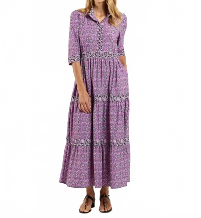 Jude Connally Candy Tiered Dress In Melody Ditsy Amethyst In Purple