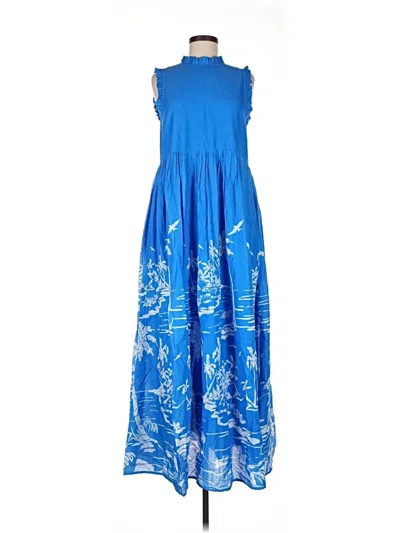 Pre-owned Jude Connally Casual Dress In Blue