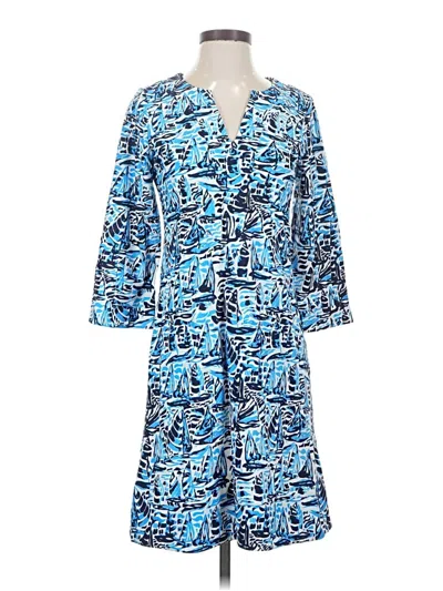 Pre-owned Jude Connally Casual Dress In Blue