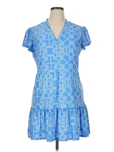 Pre-owned Jude Connally Casual Dress In Blue