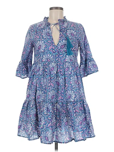 Pre-owned Jude Connally Casual Dress In Blue