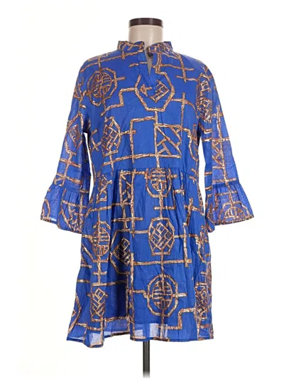 Pre-owned Jude Connally Casual Dress In Blue