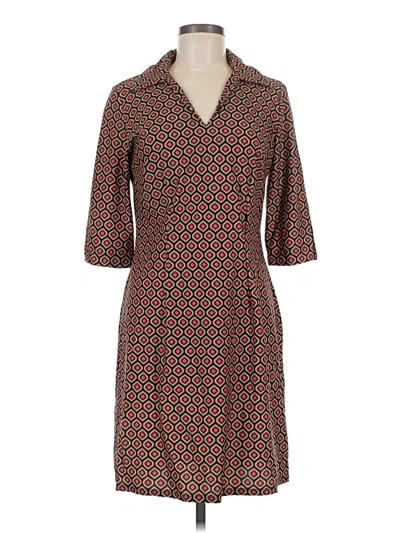 Pre-owned Jude Connally Casual Dress In Brown