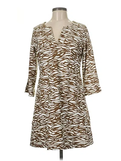 Pre-owned Jude Connally Casual Dress In Brown