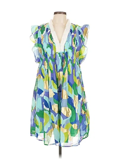 Pre-owned Jude Connally Casual Dress In Green