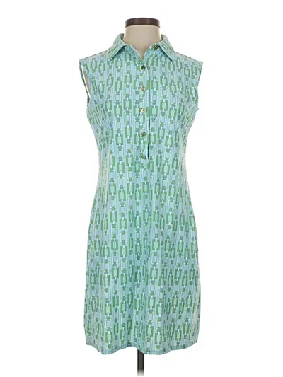 Pre-owned Jude Connally Casual Dress In Green