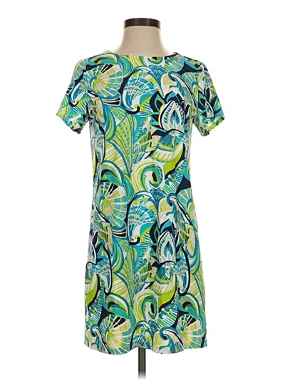 Pre-owned Jude Connally Casual Dress In Green
