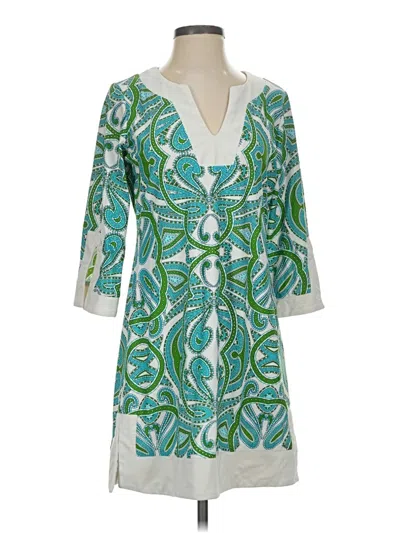 Pre-owned Jude Connally Casual Dress In Green