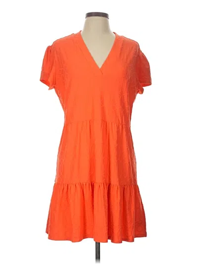 Jude Connally Casual Dress In Orange