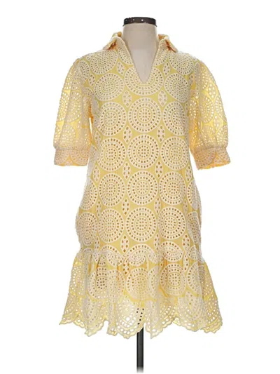 Pre-owned Jude Connally Casual Dress In Yellow