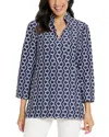 Jude Connally Chris Pullover Top In Blue