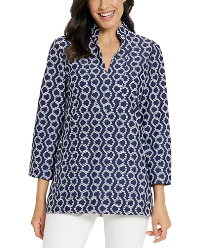 Jude Connally Chris Pullover Top In Blue