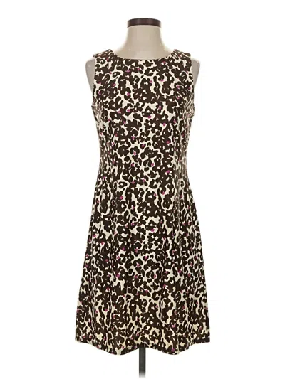 Pre-owned Jude Connally Cocktail Dress In Brown