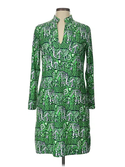 Pre-owned Jude Connally Cocktail Dress In Green