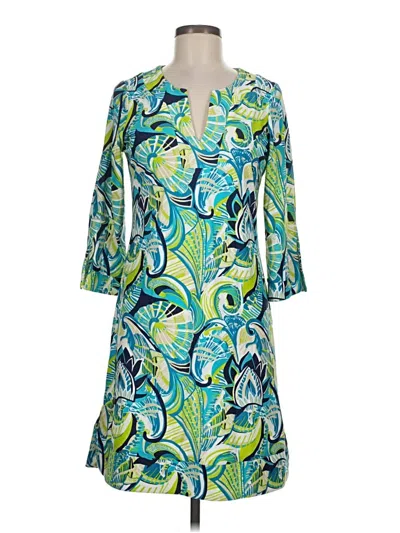 Pre-owned Jude Connally Cocktail Dress In Green