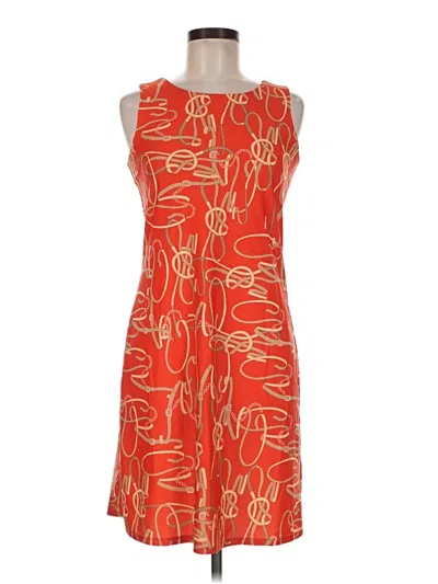 Pre-owned Jude Connally Cocktail Dress In Orange