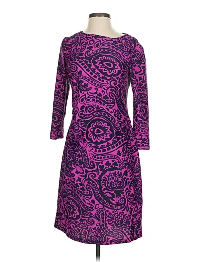Pre-owned Jude Connally Cocktail Dress In Purple