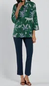 Jude Connally Cricket Top In Safari Grn In Green