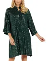 Jude Connally Delia Tunic Dress In Green