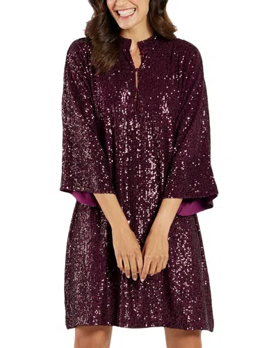 Jude Connally Delia Tunic Dress In Burgundy