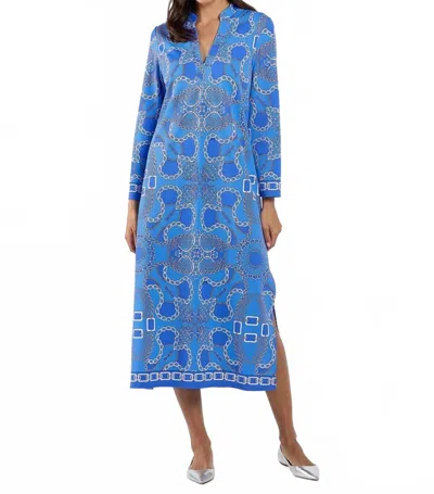 Jude Connally Devon Dress In Heritage Chains Peri In Blue