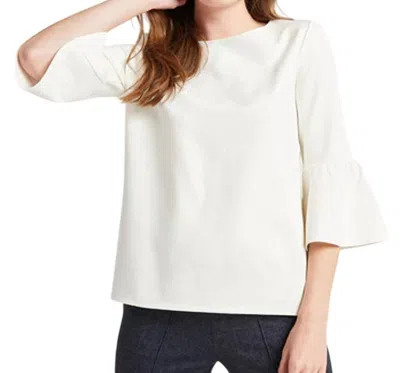 Jude Connally Dixie Ponte Top In Cream In White