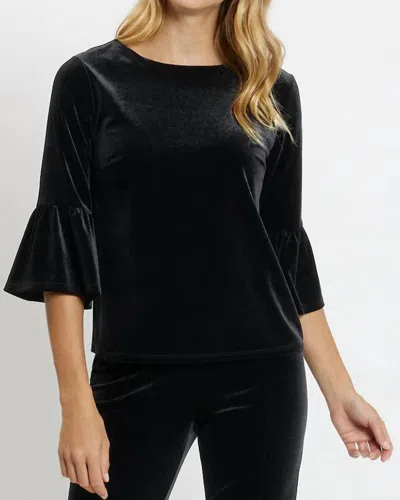 Jude Connally Dixie Velvet Top In Black