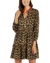 Jude Connally Dolly Tiered Dress In Animal Print