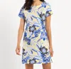 Jude Connally Ella Dress In Blooming Botanics Butter In Multi