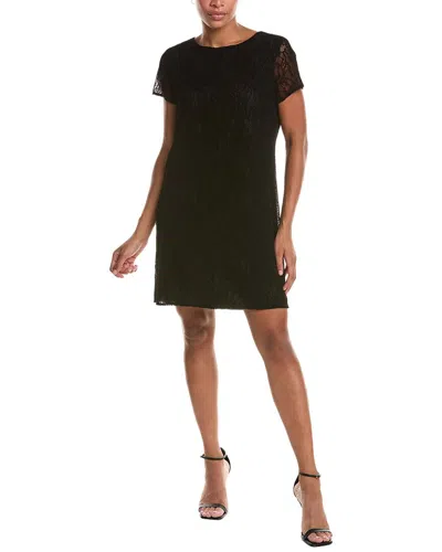 Jude Connally Ella Flocked Lace Dress In Black