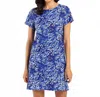 Jude Connally Ella Mini Dress In Painterly Cheetah Beacon Blue In Multi