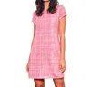 Jude Connally Ella Sequins Dress In Plaid Rose In Multi
