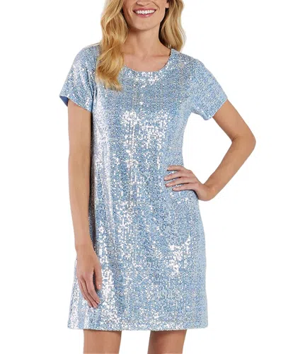 Jude Connally Ella Sequins Dress In Ice Blue