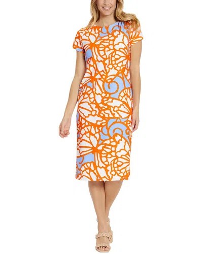 Jude Connally Ella T-shirt Midi Dress In Orange
