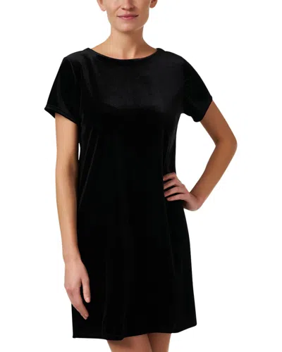 Jude Connally Ella Velvet Shift Dress In Black