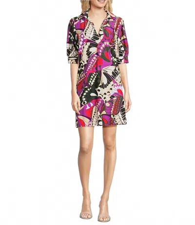 Jude Connally Emerson Dress In Butterfly Mosaic In Multi