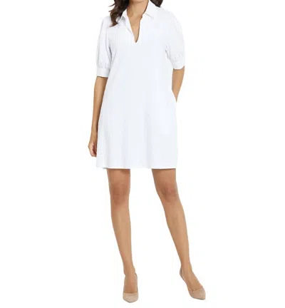 Jude Connally Emerson Jacquard Dress In Garden Gate White In Multi
