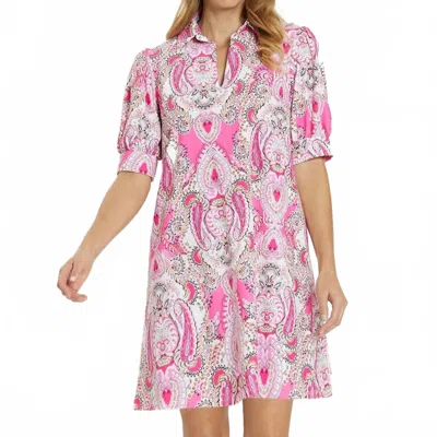 Jude Connally Emerson Dress In Paisley Pink