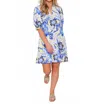 Jude Connally Emerson Mini Dress In Multi In Blue