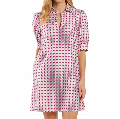 Jude Connally Emerson Mini Dress In Raspberry Gold In Multi