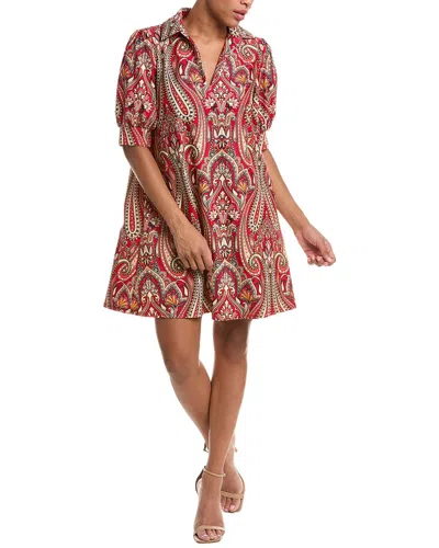 Jude Connally Emerson Mini Dress In Mpct-italian Paisley Claret