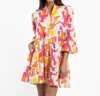 Jude Connally Faith Dress In Spring Party Camo In Multi