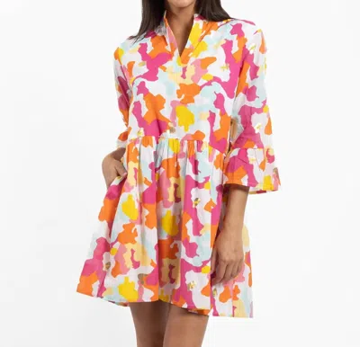 Jude Connally Faith Dress In Spring Party Camo In Multi