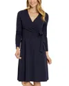 Jude Connally Farrah Ponte Dress In Dark Navy In Blue