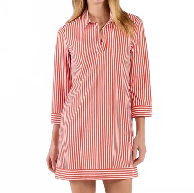 Jude Connally Finley Mini Dress In Stripe Red In Multi