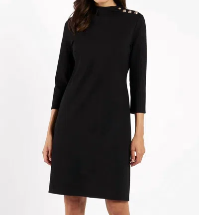 Jude Connally Gertie Ponte Dress In Black