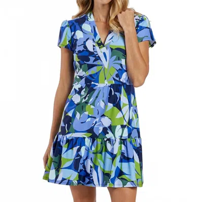 Jude Connally Ginger Mini Dress In Kaleidoscope Floral Navy In Multi